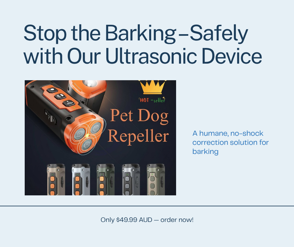 Ultrasonic Bark Deterrent with LED Flashlight – Safe & Humane