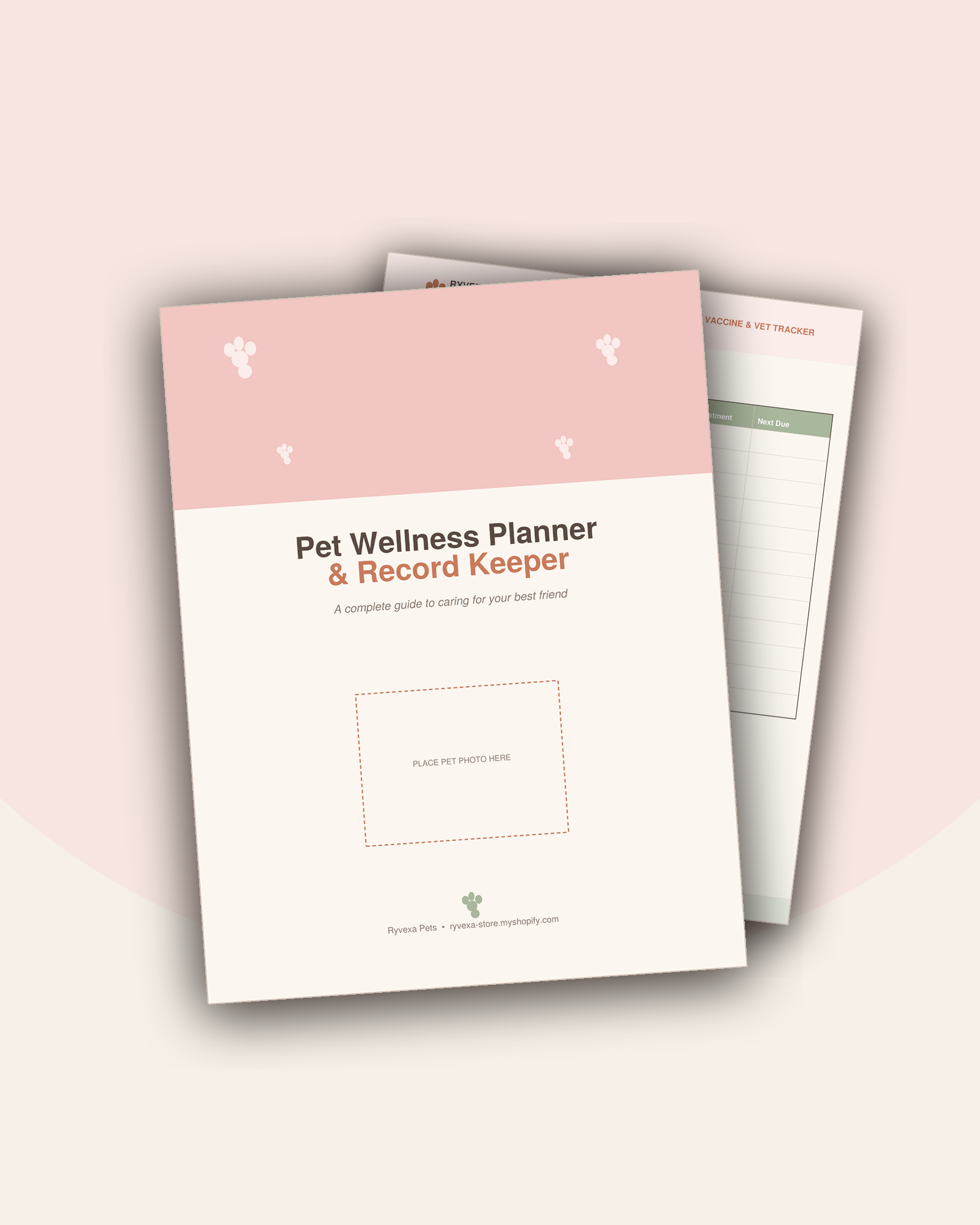 Pet Wellness Planner &amp; Record Keeper (Printable Digital Download)